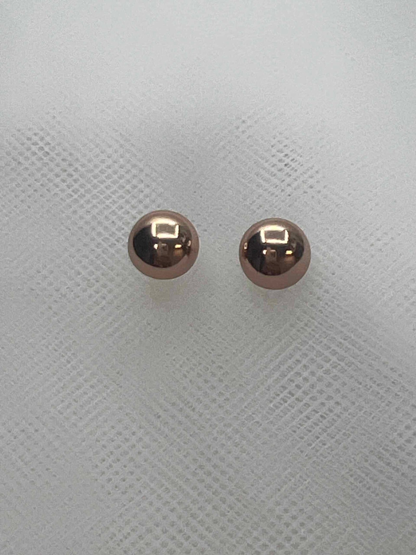 Pendientes de plata chapados en oro rosa