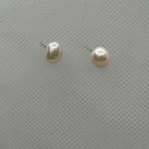 Pendientes de perla natural de plata
