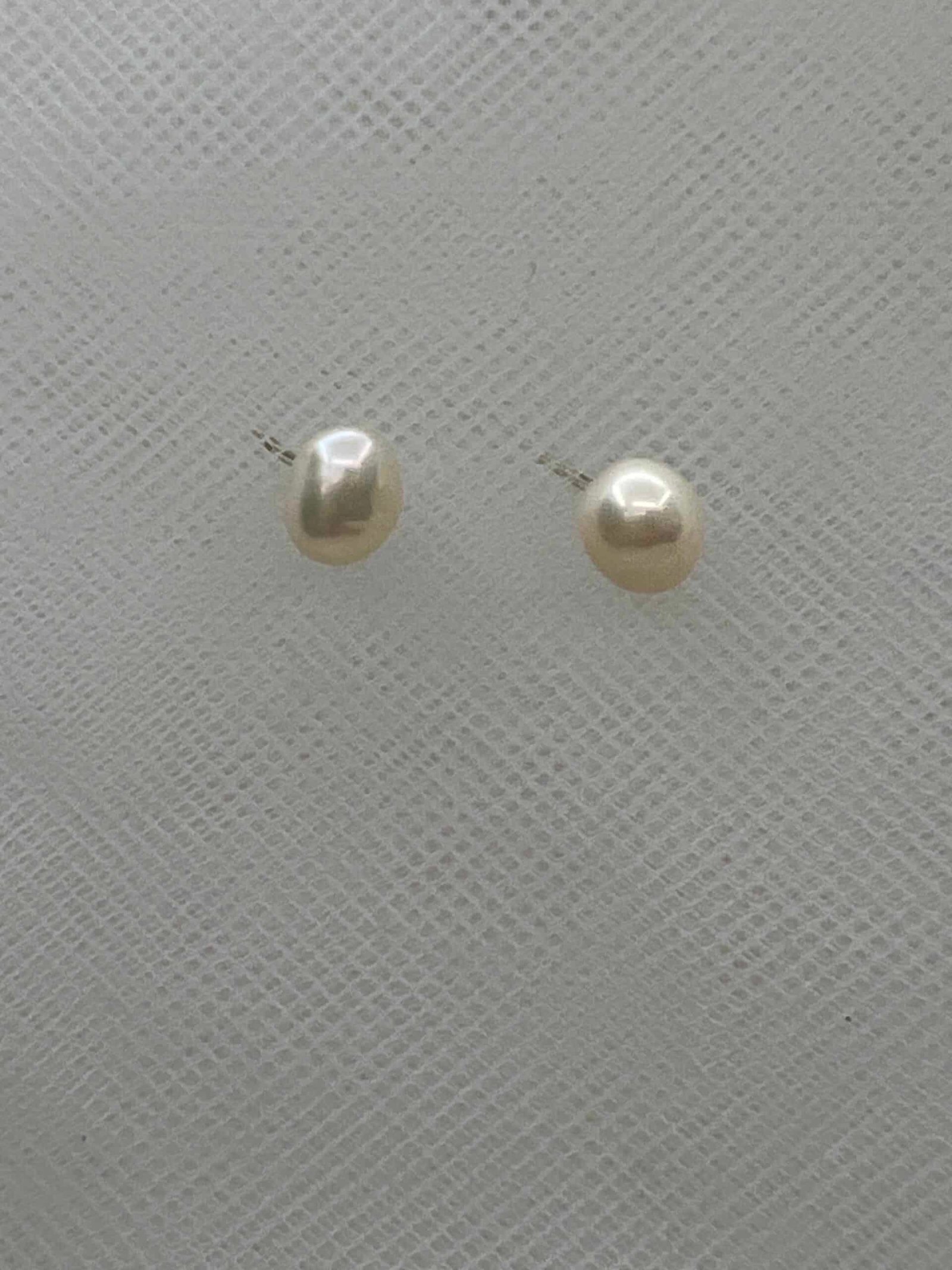 Pendientes de perla natural de plata
