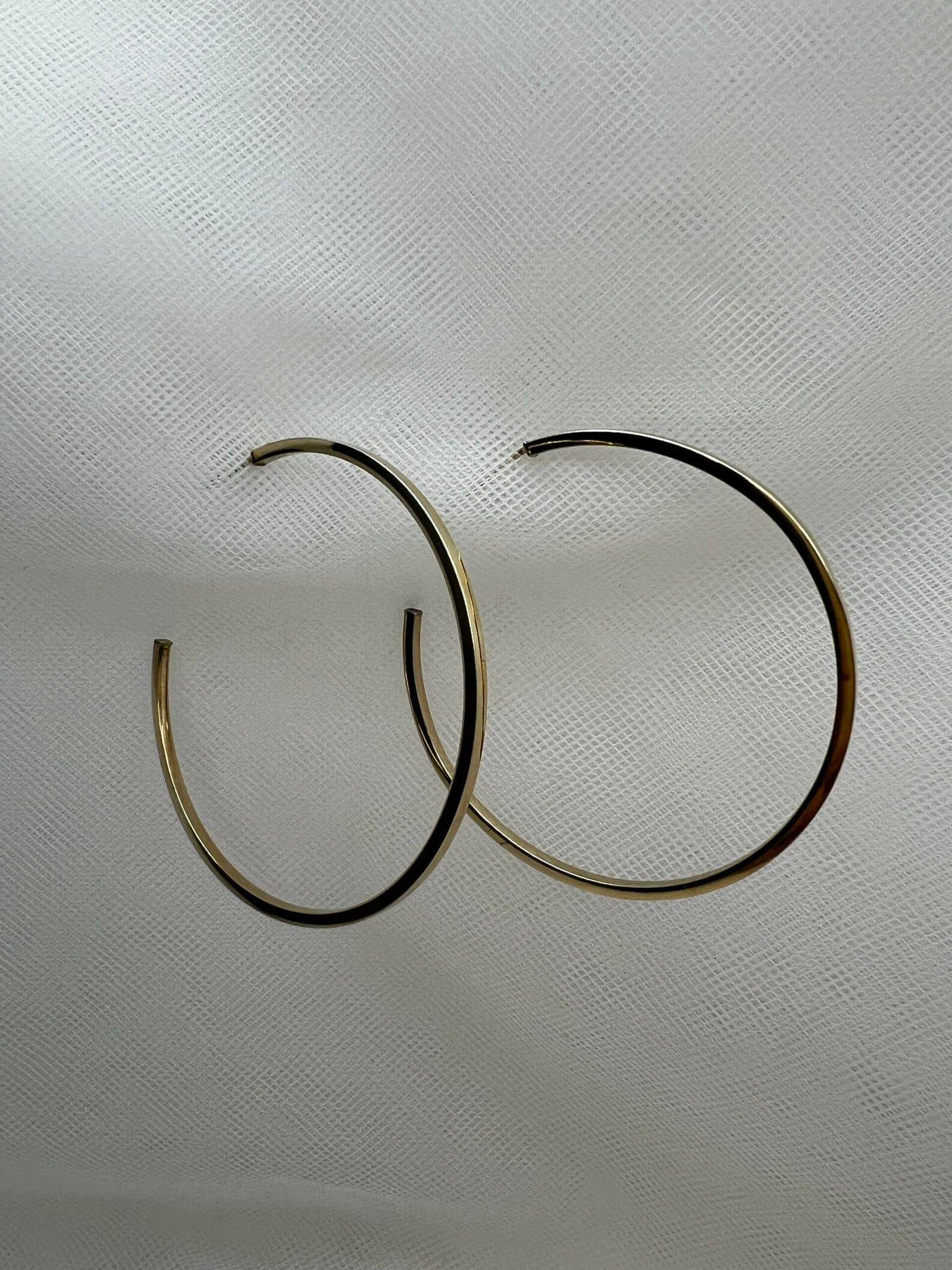 Pendientes aros de plata chapados en oro amarillo