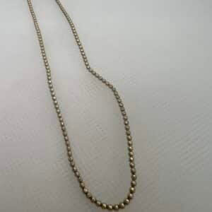 Collar de bronce chapado en oro amarillo