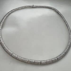 Collar articulado pave de circonitas