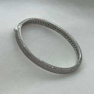 Esclava pave de circonitas plata