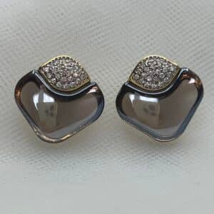 Pendientes de piedra natural y circonitas