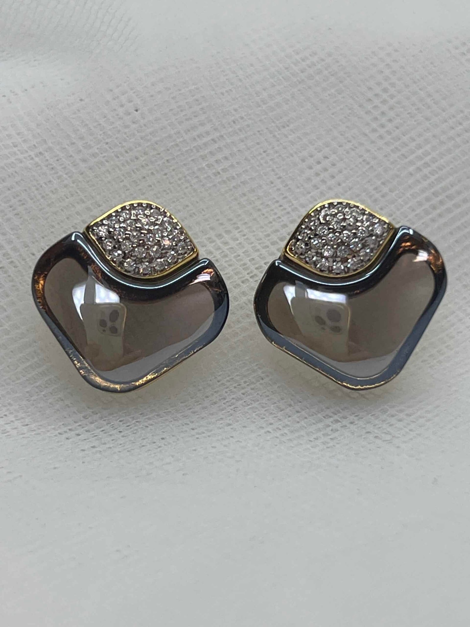 Pendientes de piedra natural y circonitas