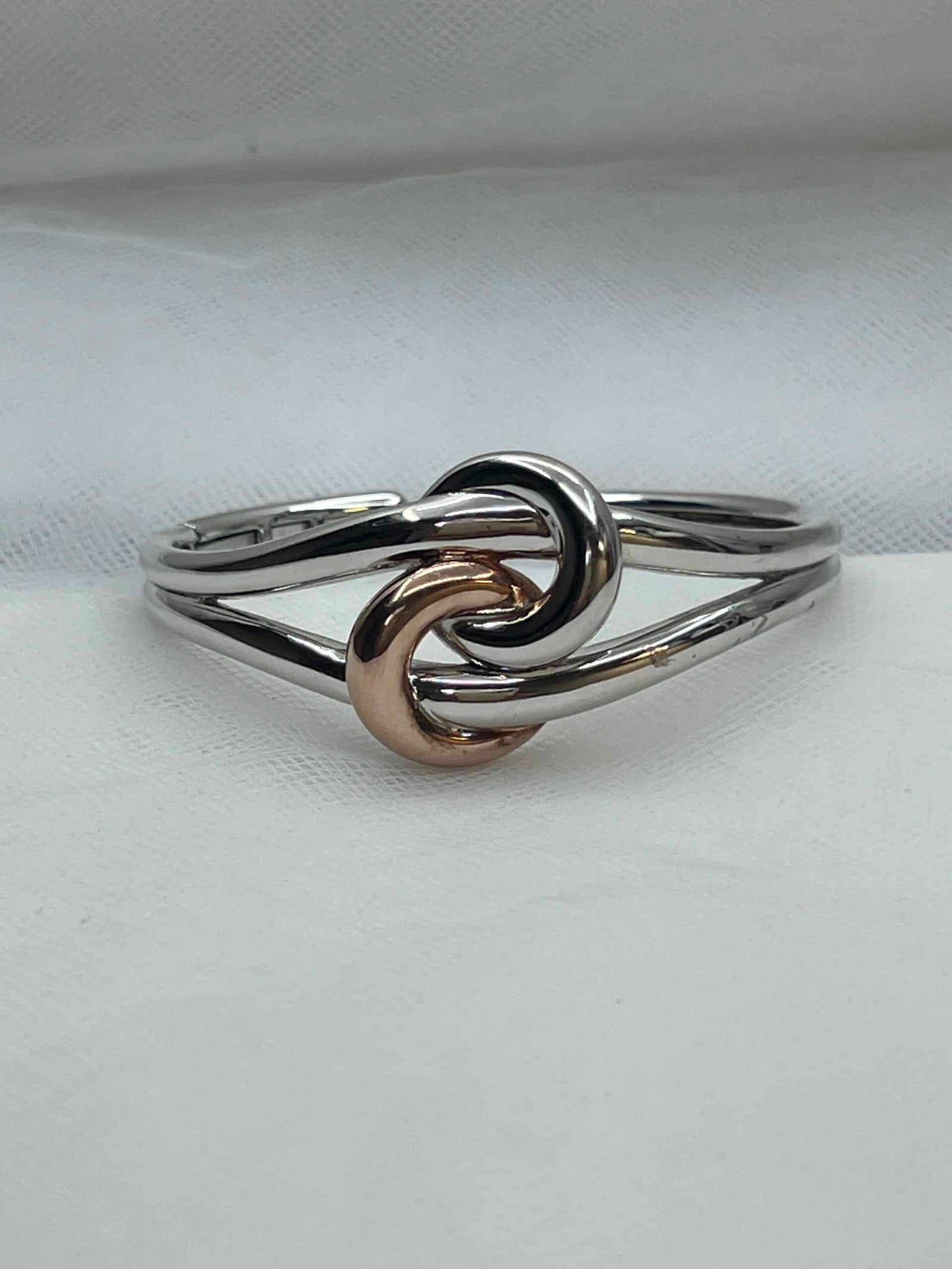 Eclava de plata y plata en oro rosa