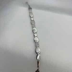 Pulsera de plata y circonitas