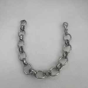 Pulsera de plata de eslabones