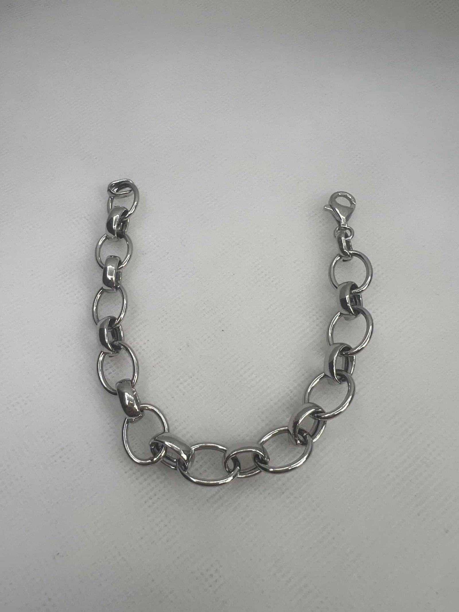 Pulsera de plata de eslabones